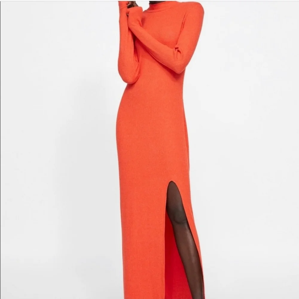 Zara knit maxi dress